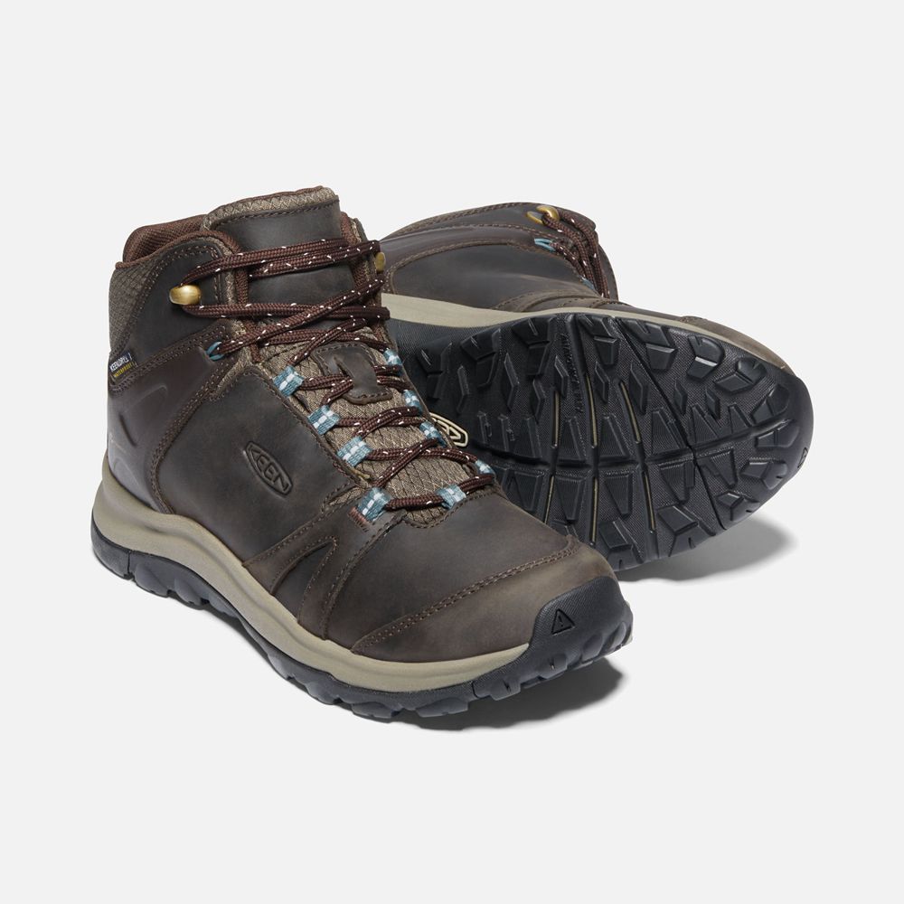 Botas de Seguridad Keen Mexico Marrom - Mujer Terradora Ii Cuero Waterproof - UB9052841